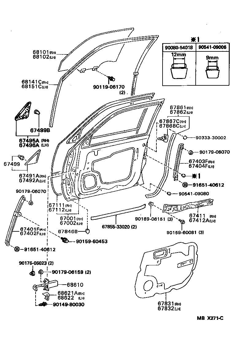 67778-AA010 POCKET, FRONT DOOR TRIM, LH product image