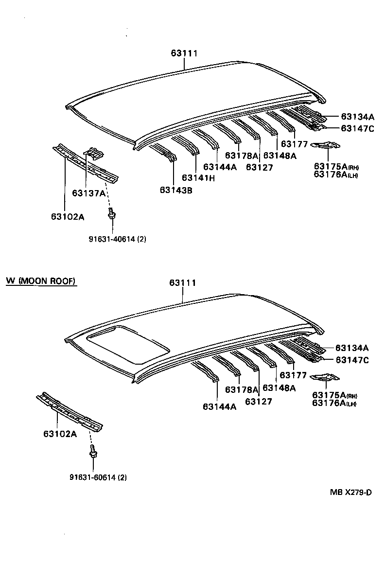 63014-21010 PANEL, ROOF product image