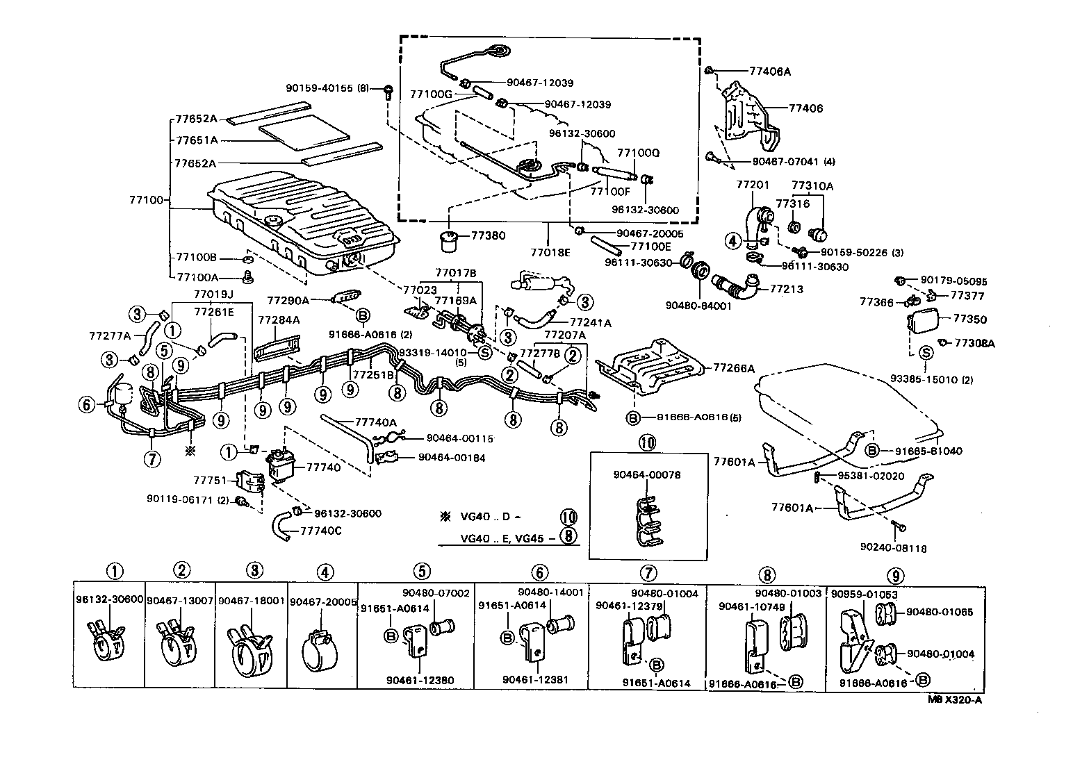 77018-40010 TUBE SUB-ASSY, FUEL TANK EVAPORATION VENT product image