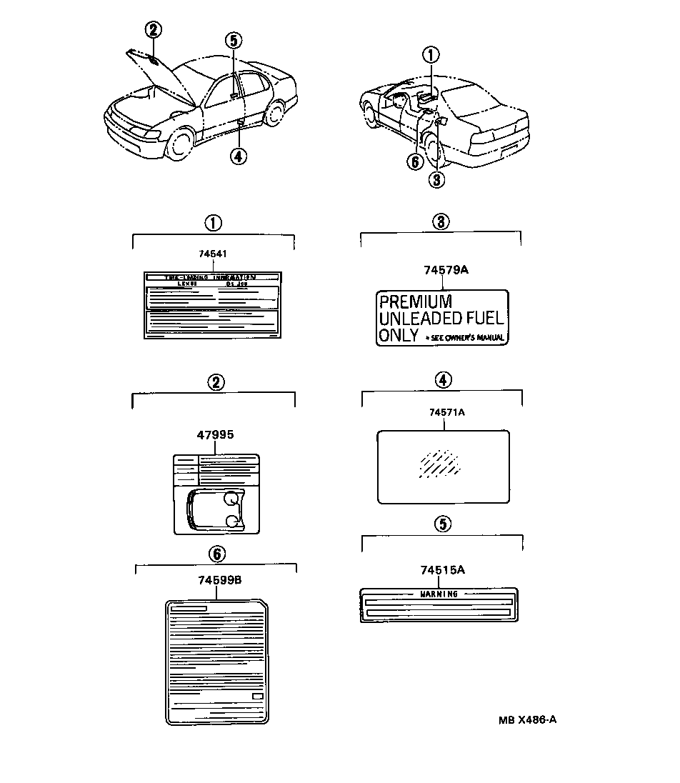 Toyota 11298-46074 LABEL, EMISSION CONTROL INFORMATION