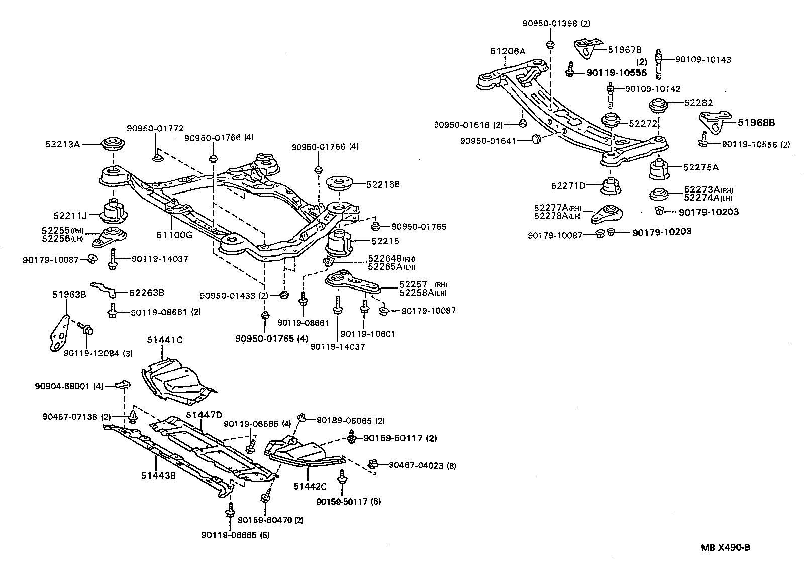 52272-06010 STOPPER, REAR SUSPENSION MEMBER, UPPER product image