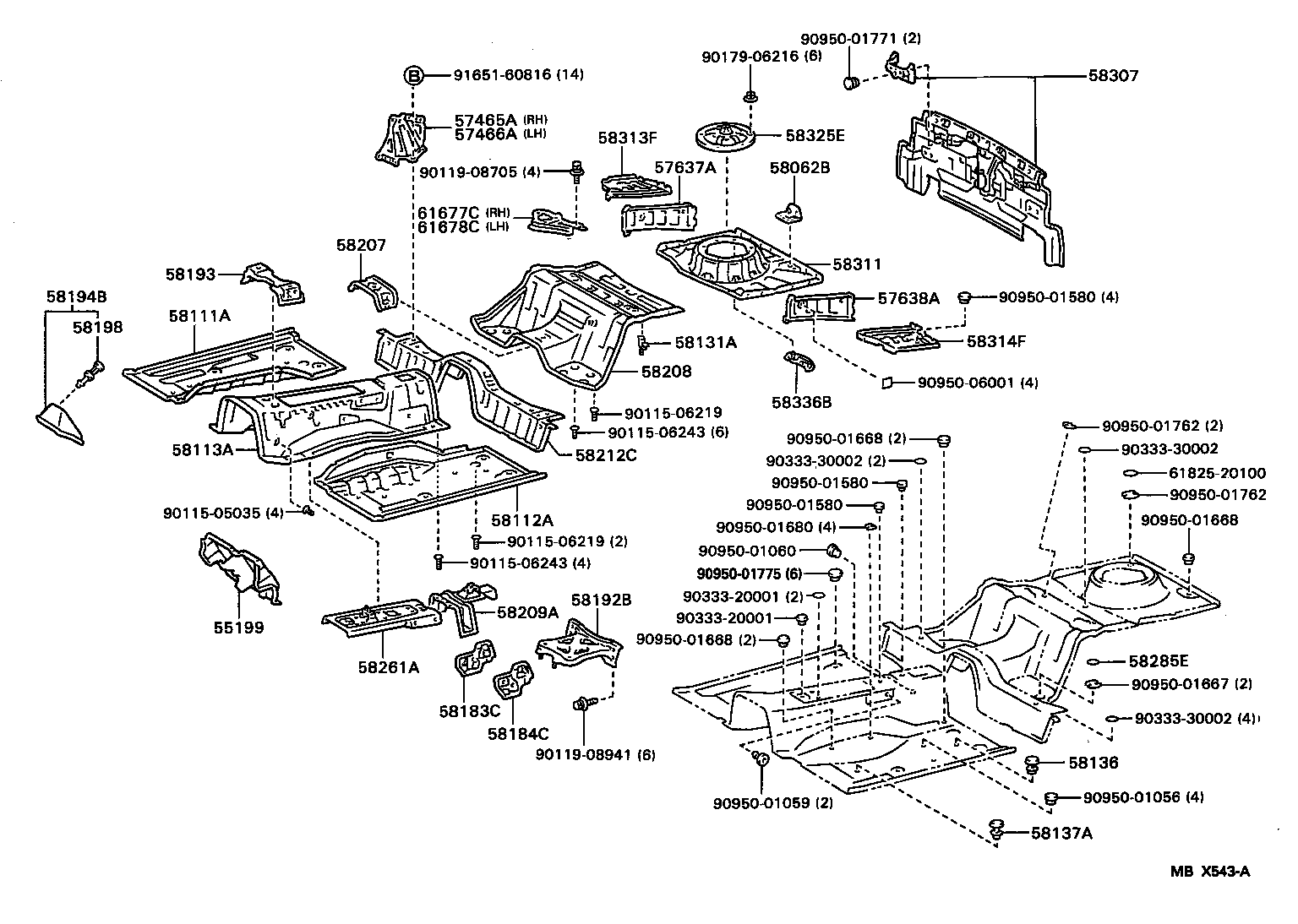 55199-14010 COVER, DASH PANEL COMPUTER product image