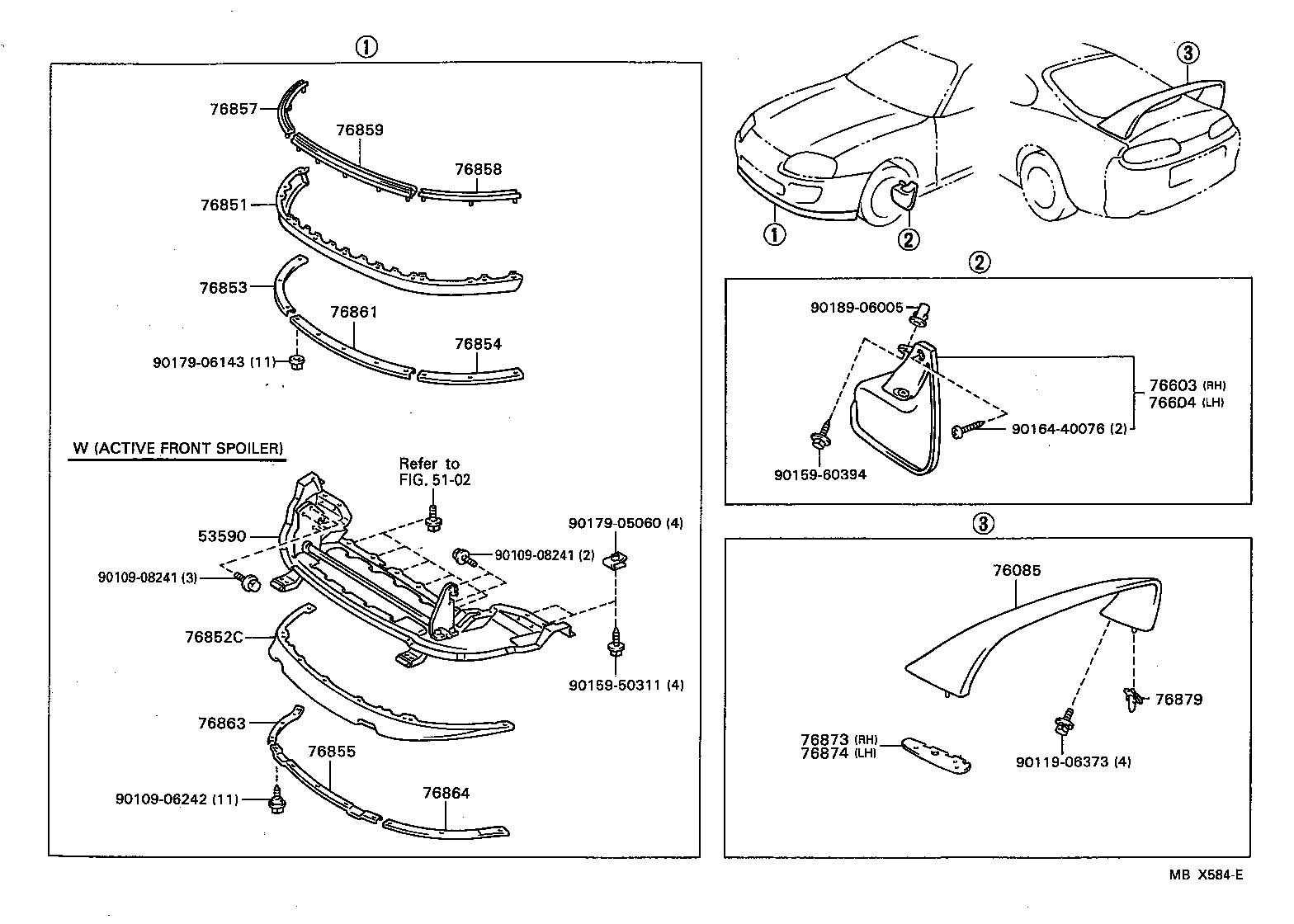 76085-14909 SPOILER SUB-ASSY, REAR product image