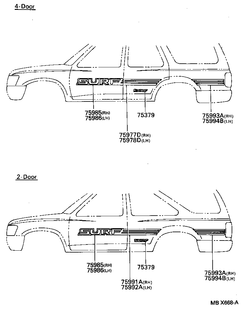 75357-35020 MARK, SIDE PANEL product image