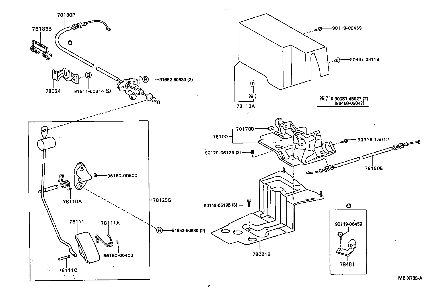 78180-06090 CABLE ASSY, ACCELERATOR CONTROL product image