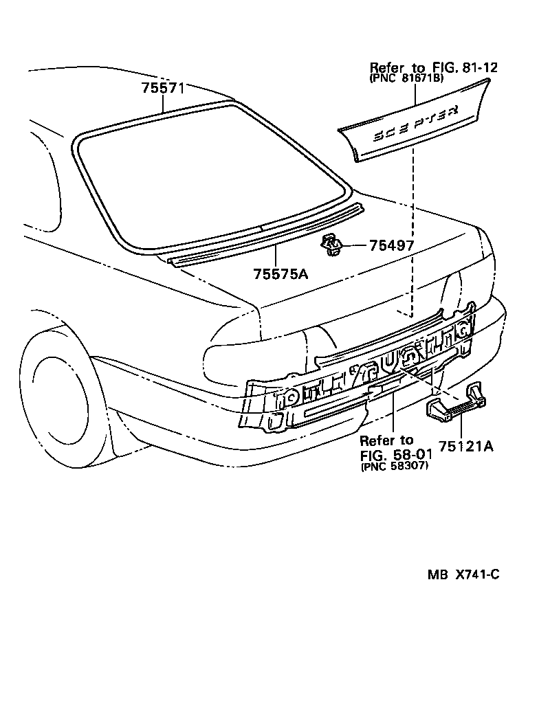 75010-33010 FRAME SUB-ASSY, REAR LICENSE PLATE product image