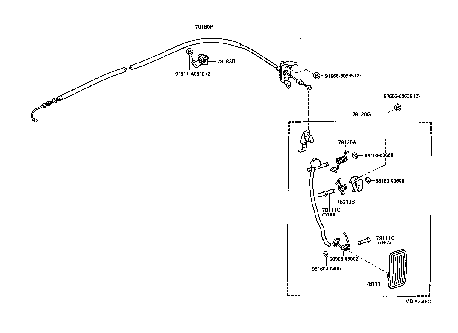 78111-30100 PEDAL, ACCELERATOR product image