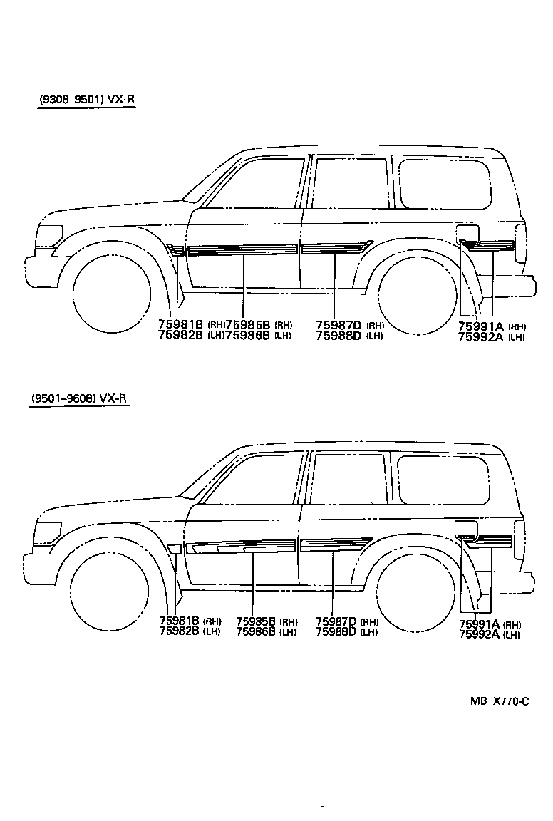 75981-60270 STRIPE, FENDER, RH product image