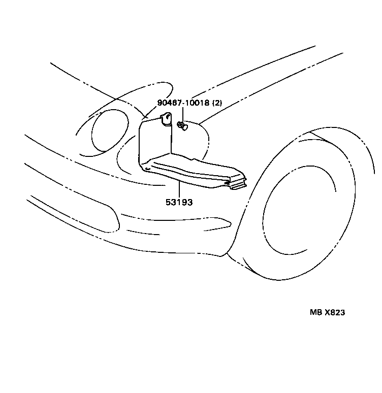 53196-20020 SEAL, HEADLAMP COVER product image