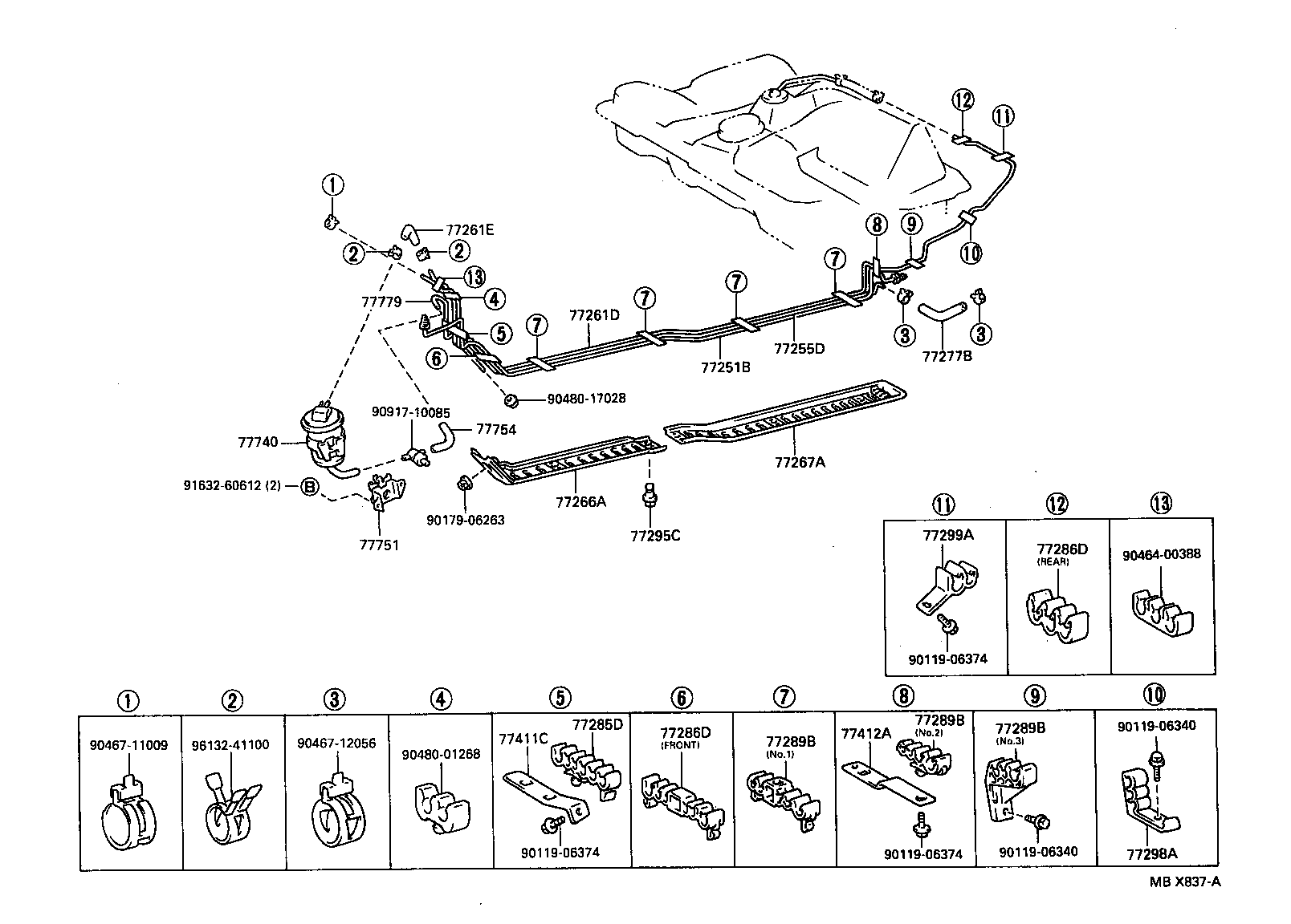 77261-20340 TUBE, FUEL TANK TO CANISTER product image