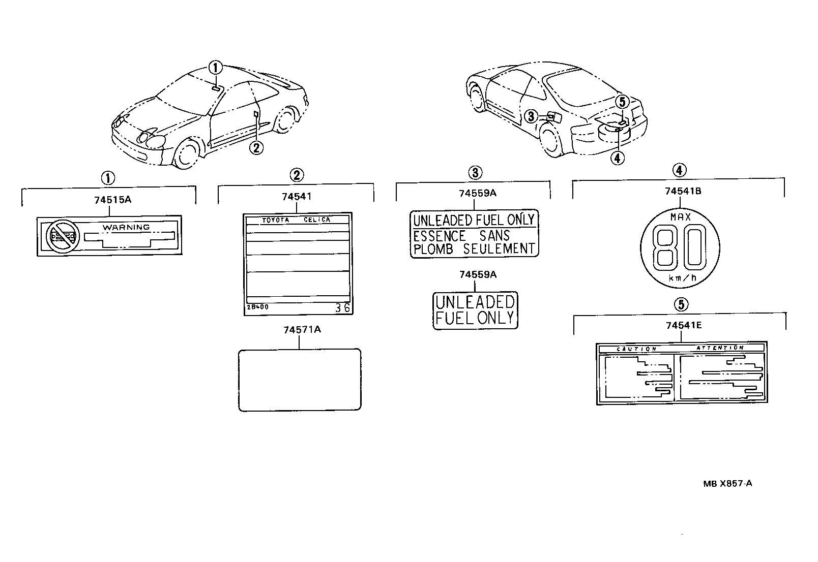 Toyota 42661-2B420 PLATE, TIRE PRESSURE CAUTION
