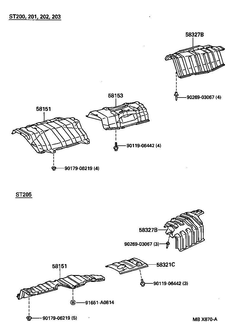 58151-20130 INSULATOR, FRONT FLOOR HEAT, NO.1 product image