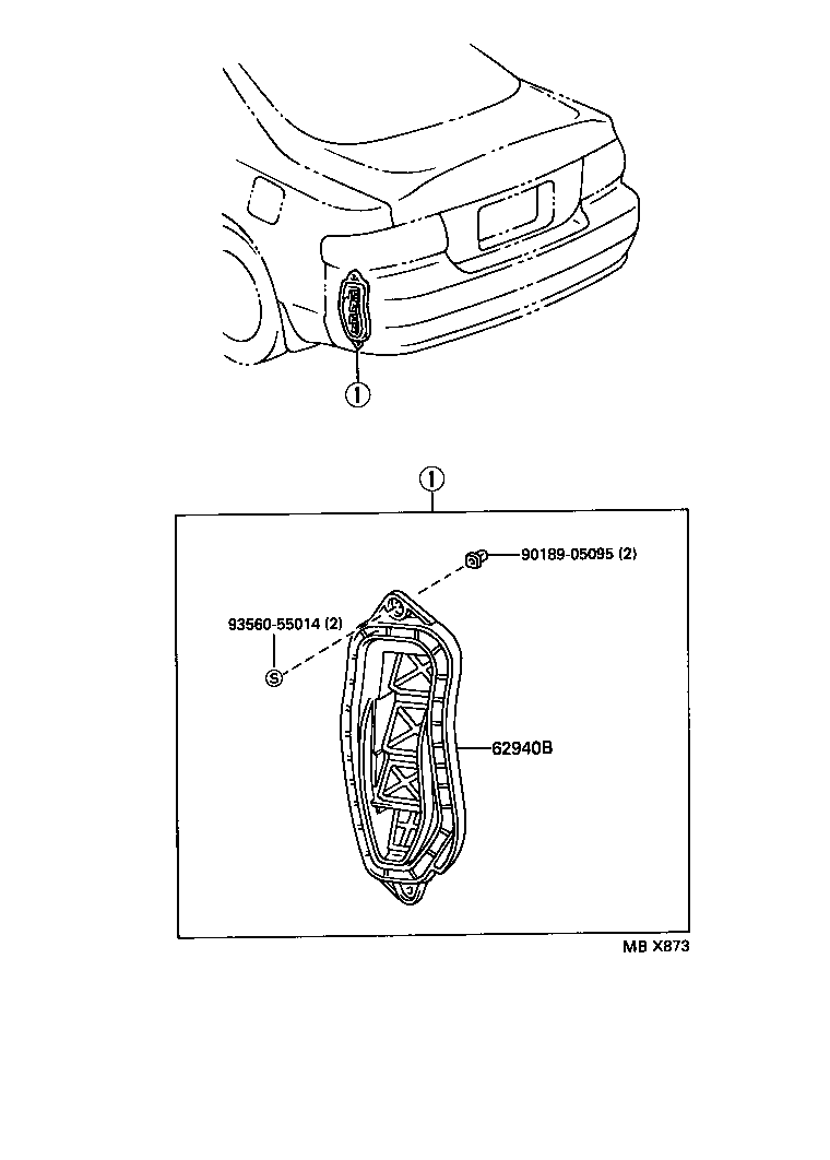 62940-20080 DUCT ASSY, QUARTER VENT, LH product image