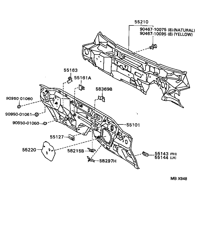 53702-34070 APRON SUB-ASSY, FRONT FENDER, LH product image