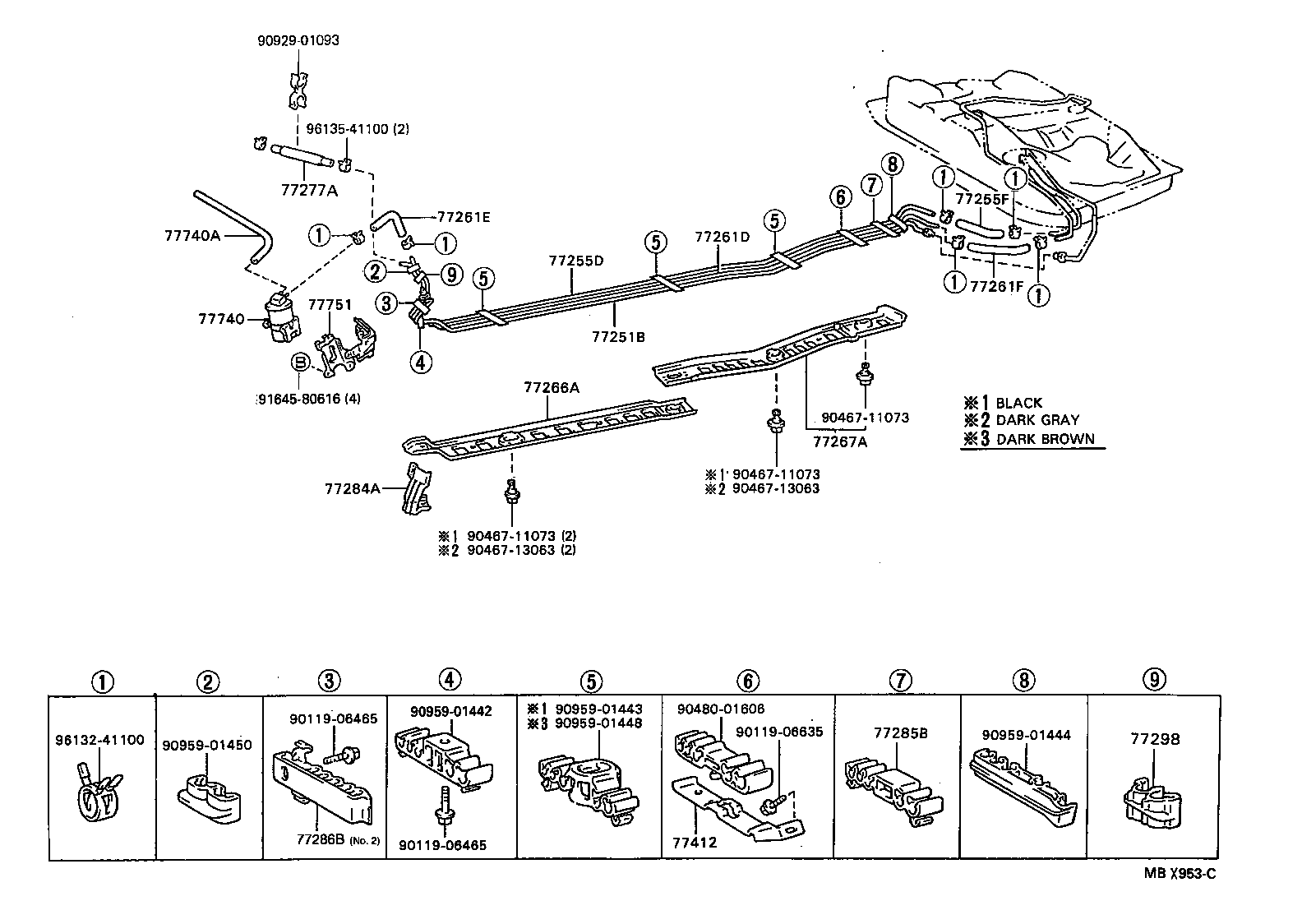23222-11010 TUBE, FUEL RETURN JET product image