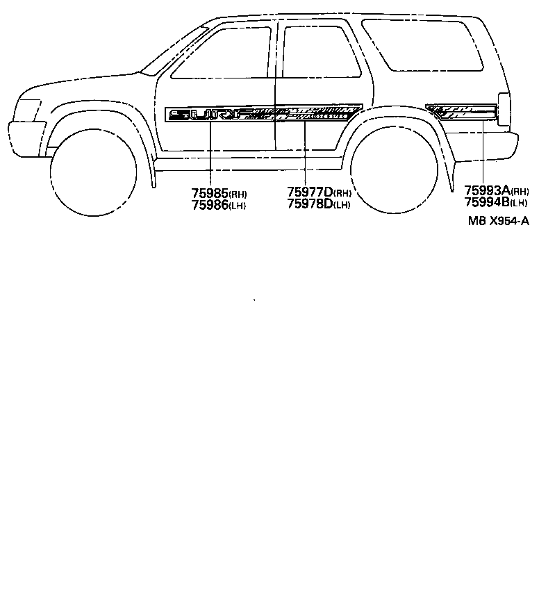 75357-35020 MARK, SIDE PANEL product image
