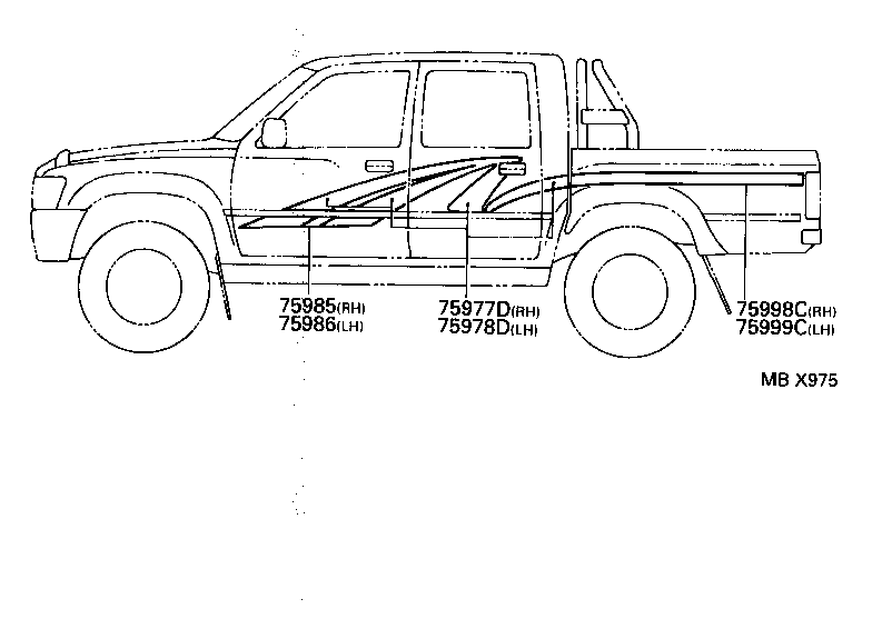 75357-35020 MARK, SIDE PANEL product image