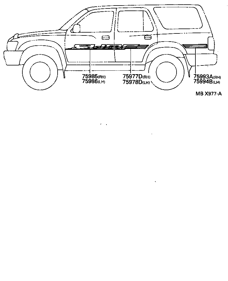 75357-35020 MARK, SIDE PANEL product image