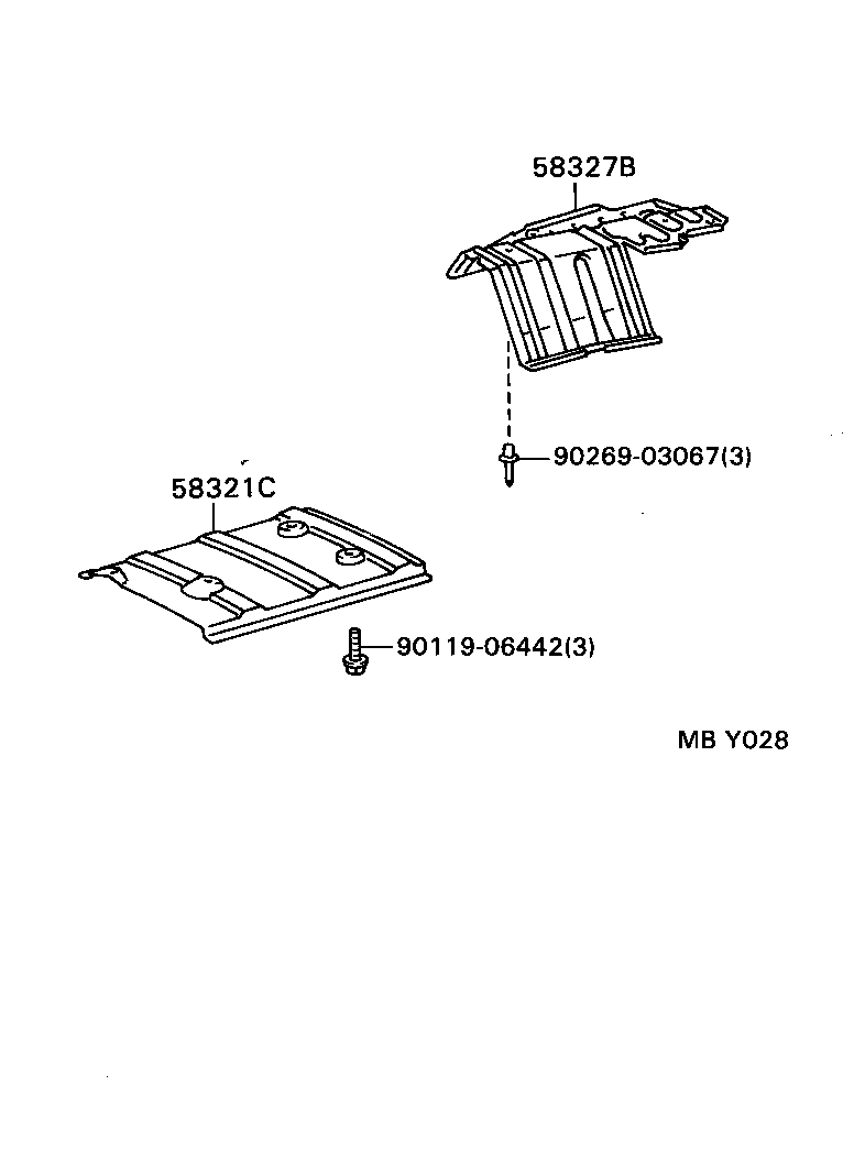 58327-20110 INSULATOR, MAIN MUFFLER HEAT product image