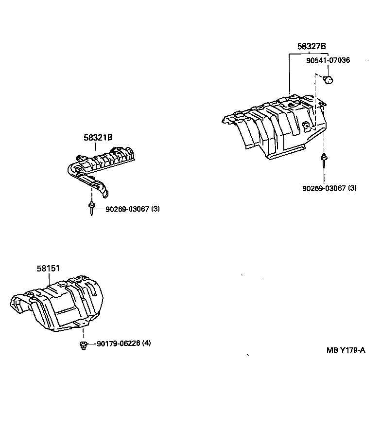 58321-32030 INSULATOR, REAR FLOOR HEAT, NO.1 product image