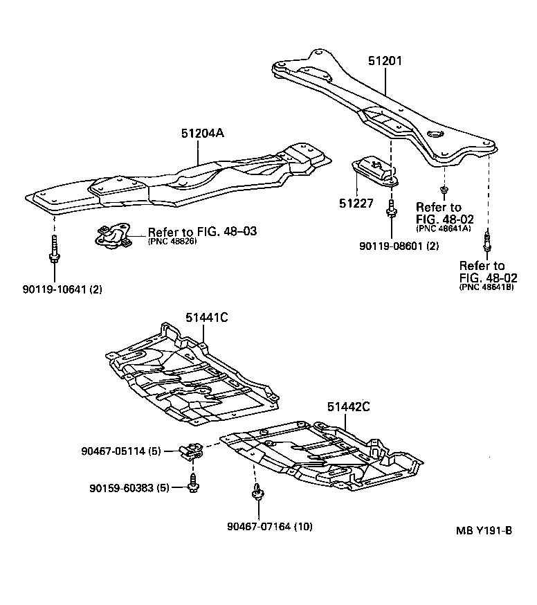 51206-32050 MEMBER SUB-ASSY, REAR SUSPENSION product image