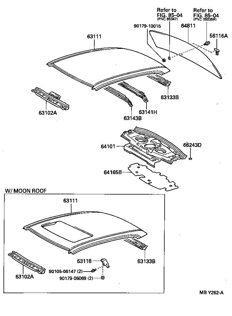 63118-32020 SUPPORT, ROOF PANEL, RH product image