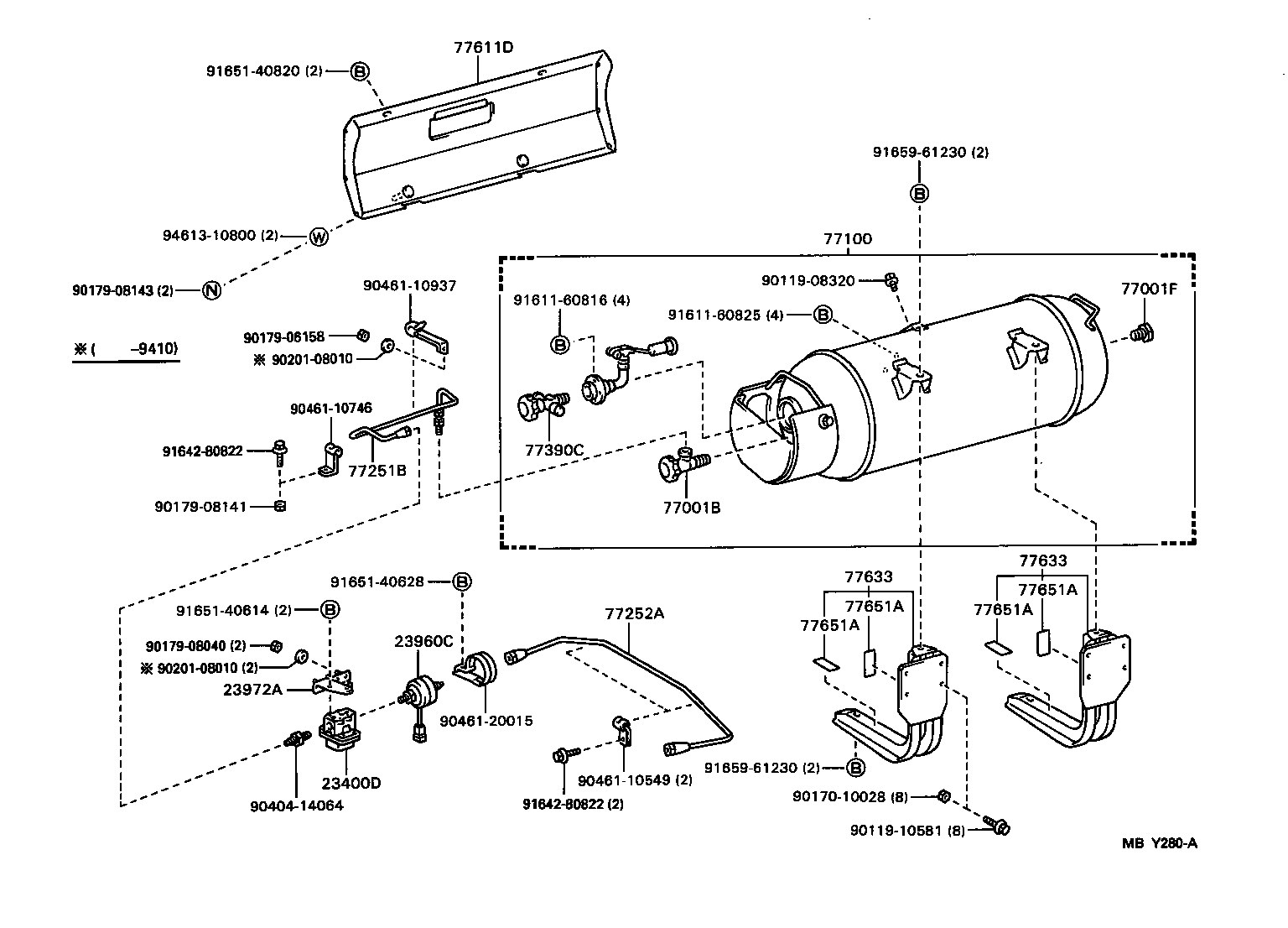 77205-25090 TUBE, FUEL MAIN product image