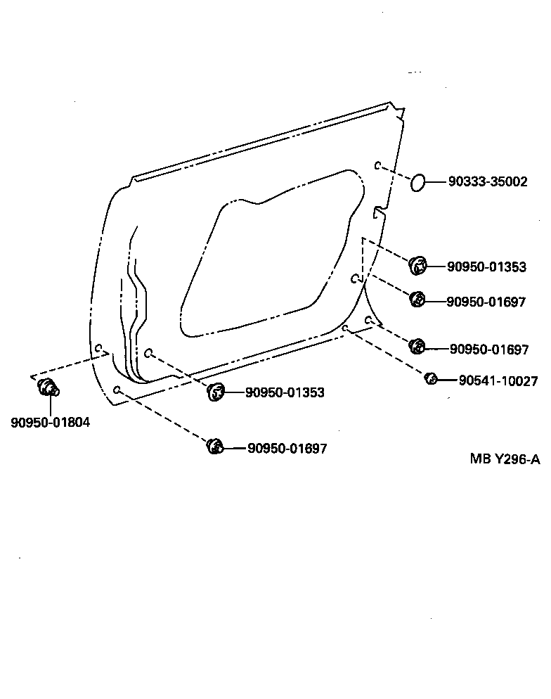 67862-30210 WEATHERSTRIP, FRONT DOOR, LH product image