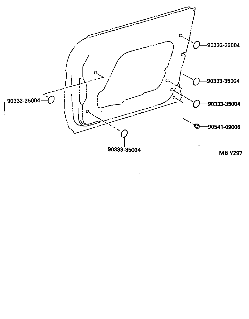67862-30210 WEATHERSTRIP, FRONT DOOR, LH product image