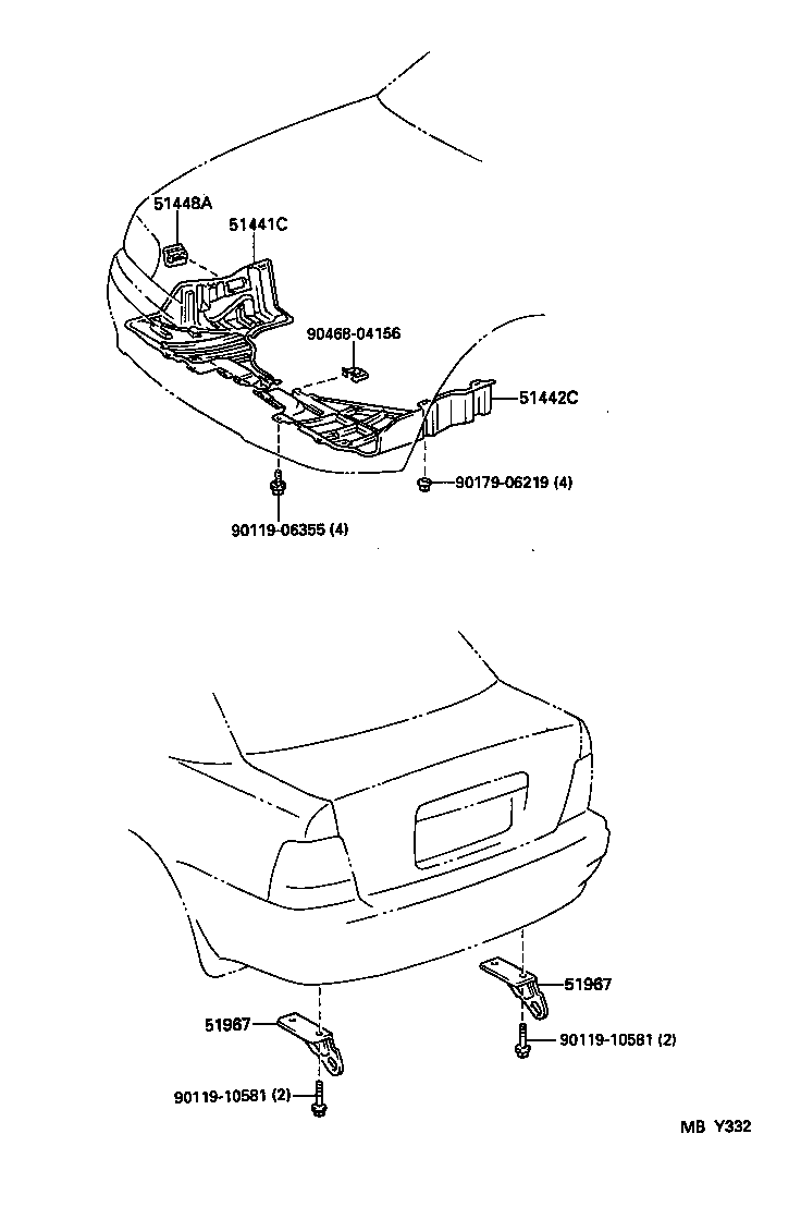 51441-16050 COVER, ENGINE UNDER, RH product image