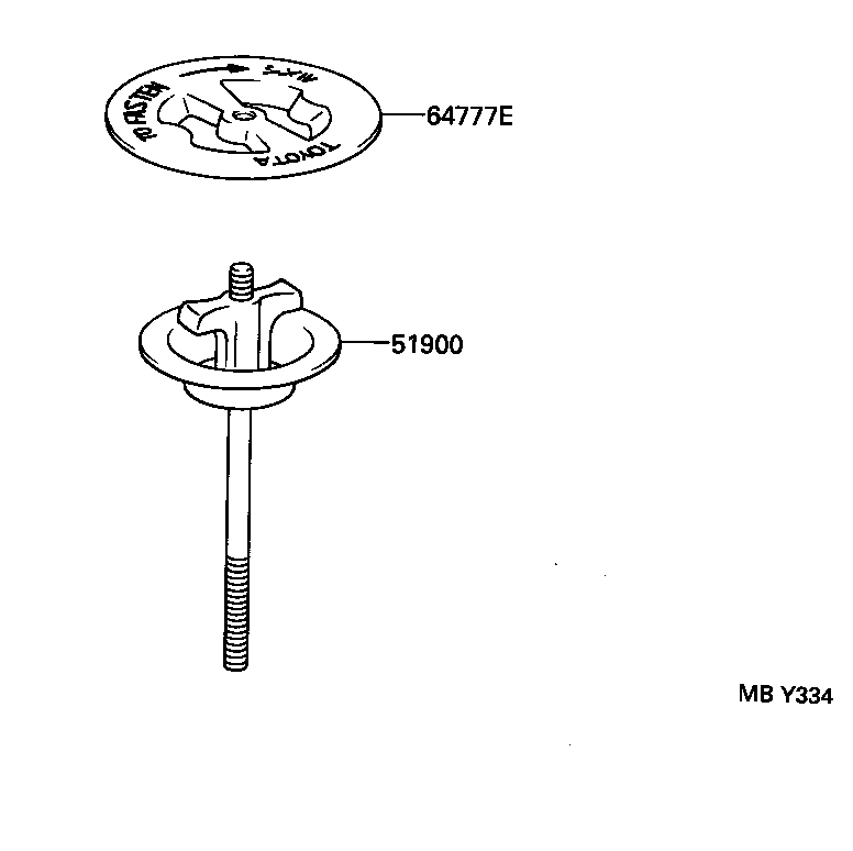 51900-16090 CARRIER ASSY, SPARE WHEEL product image