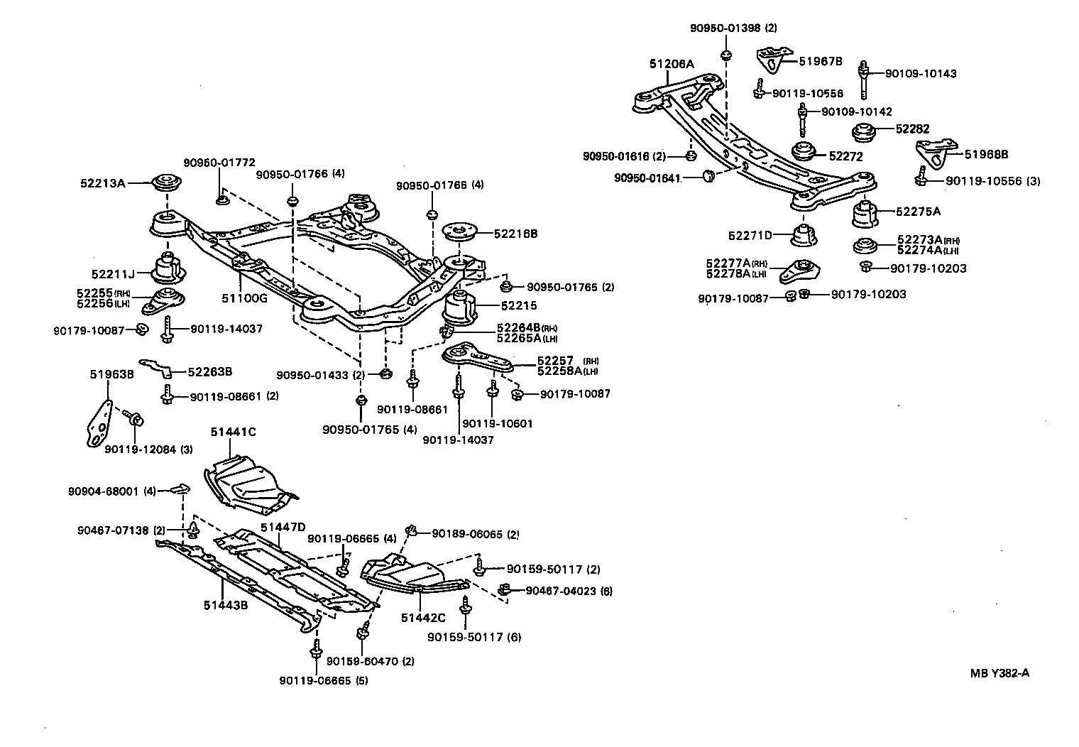 51442-33020 COVER, ENGINE UNDER, LH product image