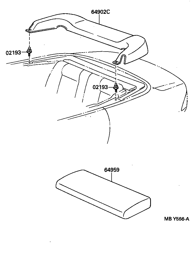 63311-0W020 HEADLINING, ROOF NO.1 product image