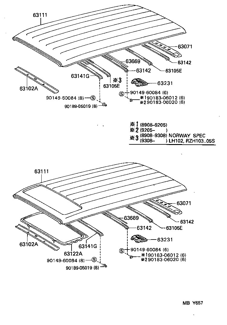 63025-26020 LINK SUB-ASSY, TILT ROOF, RH product image