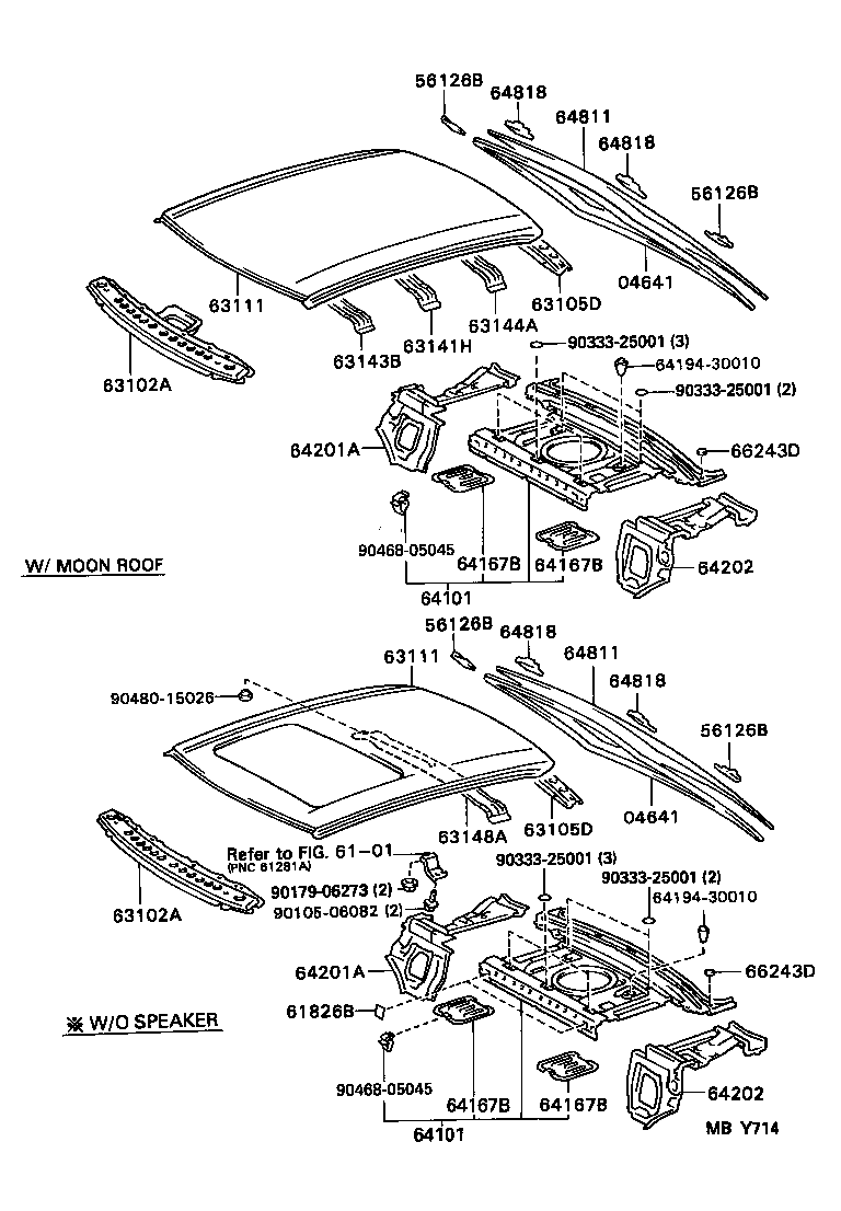 64101-30280 PANEL SUB-ASSY, UPPER BACK product image