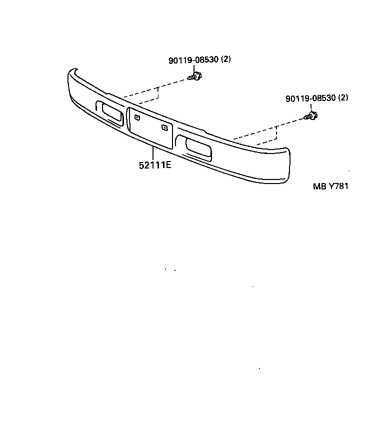 52021-37010 REINFORCEMENT SUB-ASSY, FRONT BUMPER product image