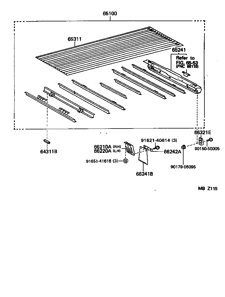 65100-25580 FLOOR ASSY, REAR BODY product image
