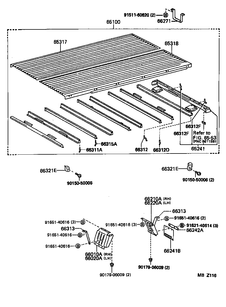 65100-25580 FLOOR ASSY, REAR BODY product image