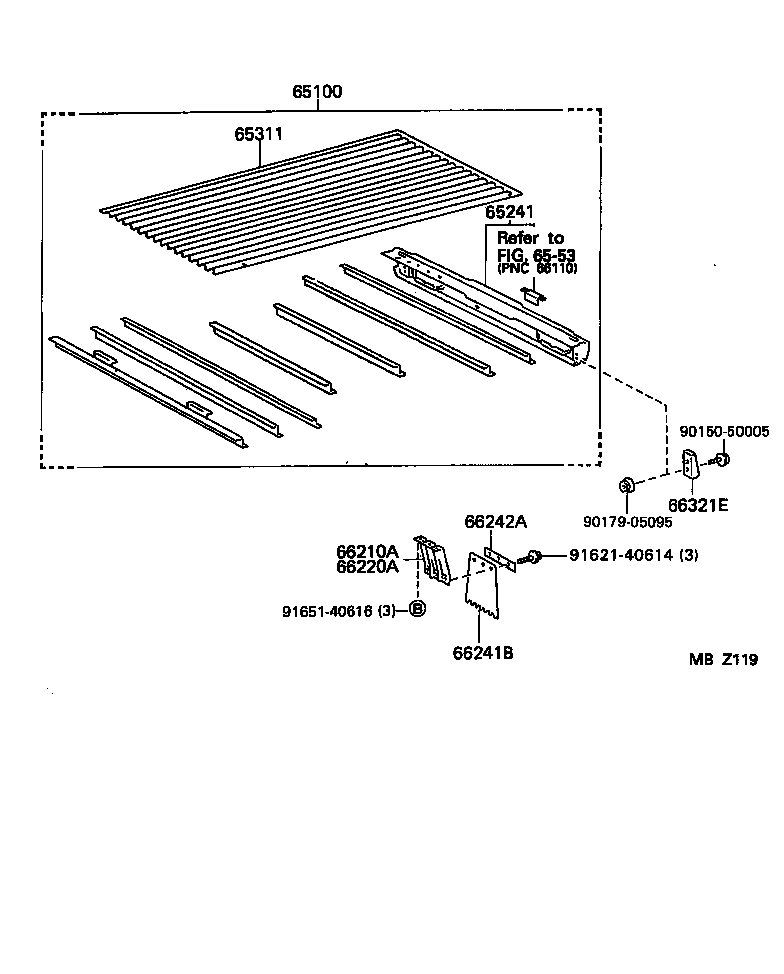 65100-25580 FLOOR ASSY, REAR BODY product image