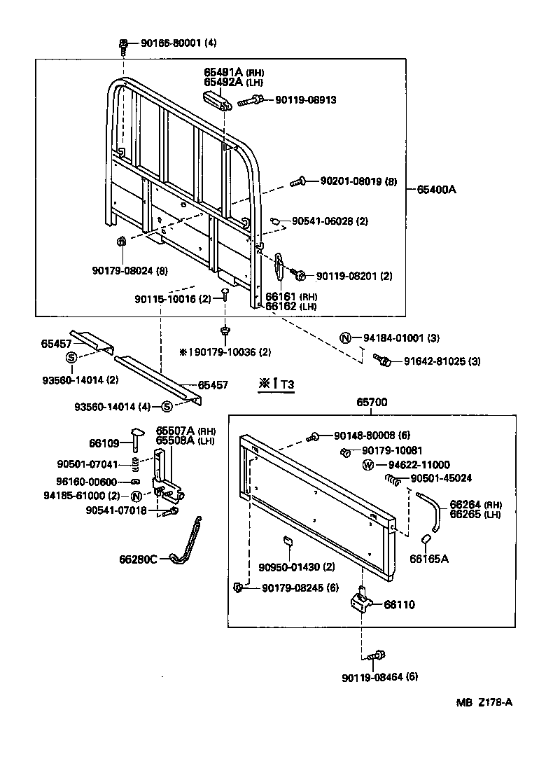 65400-25280 GUARD ASSY, REAR BODY product image