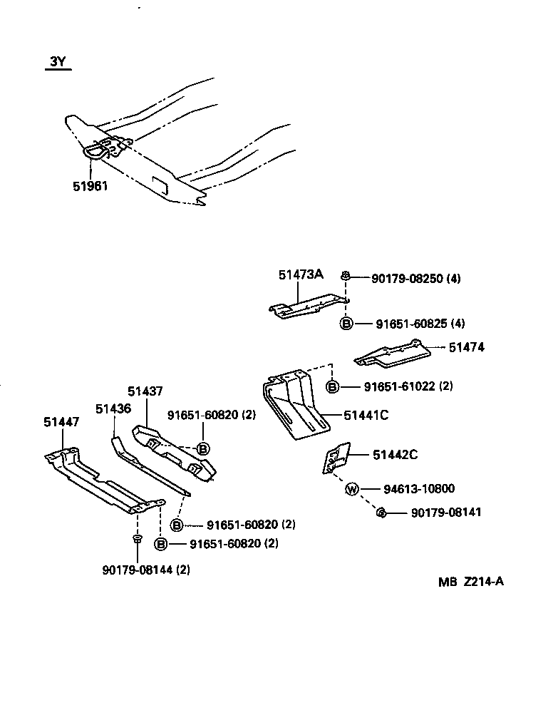 51406-25040 COVER, ENGINE UNDER, RH product image