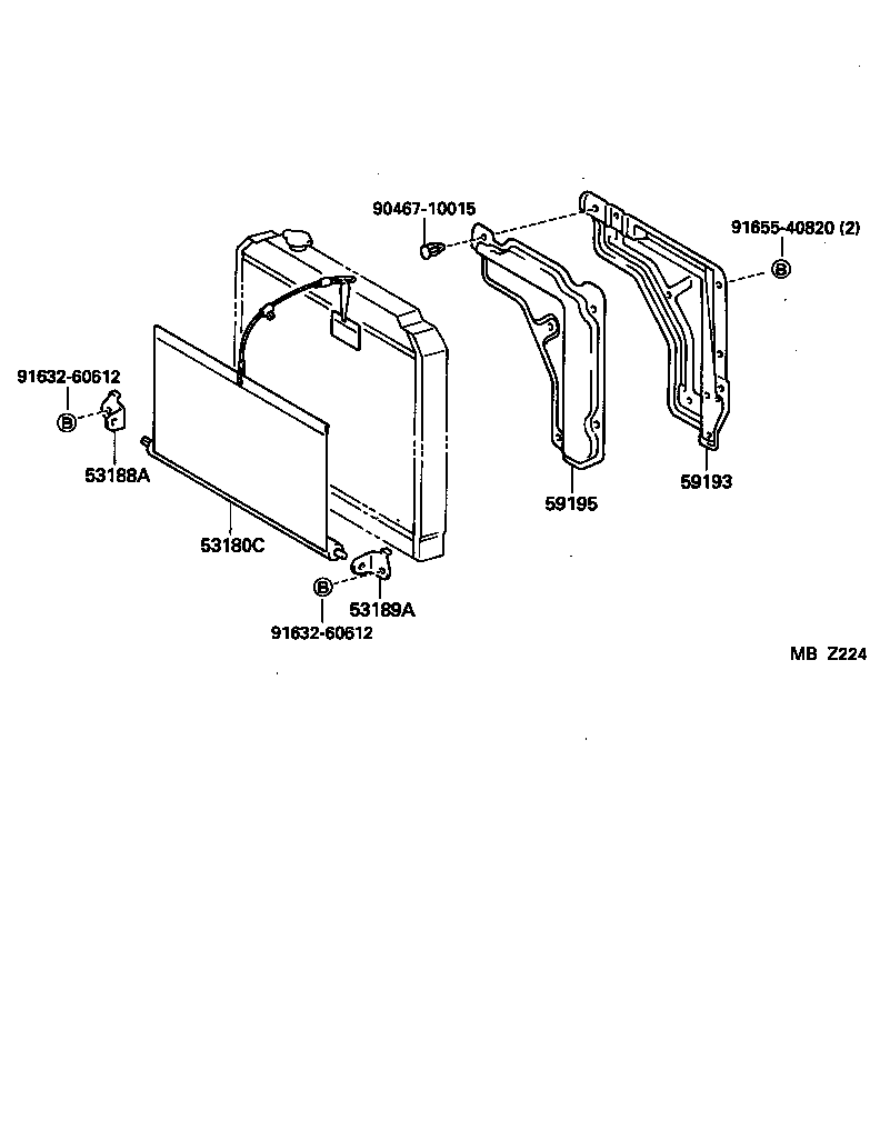 53180-25010 SHUTTER ASSY, RADIATOR product image
