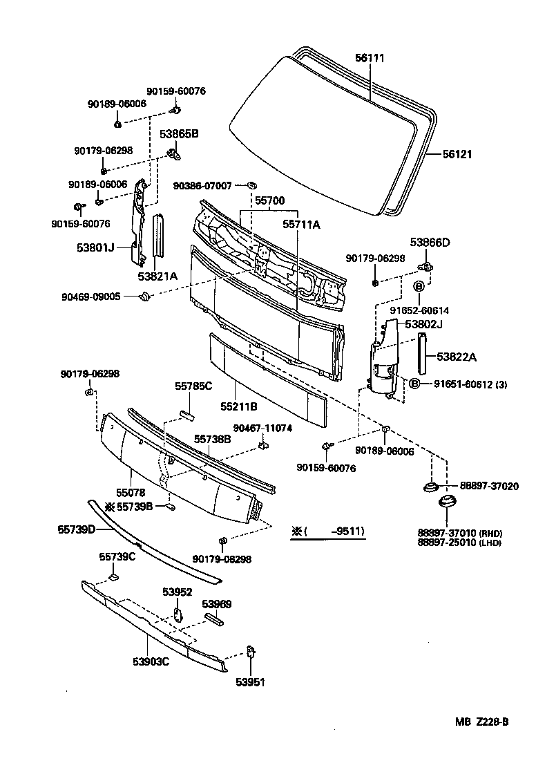 53821-37020 PROTECTOR, FRONT SIDE PANEL, NO.1 RH product image