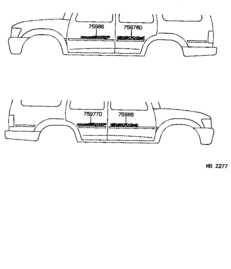75357-35020 MARK, SIDE PANEL product image
