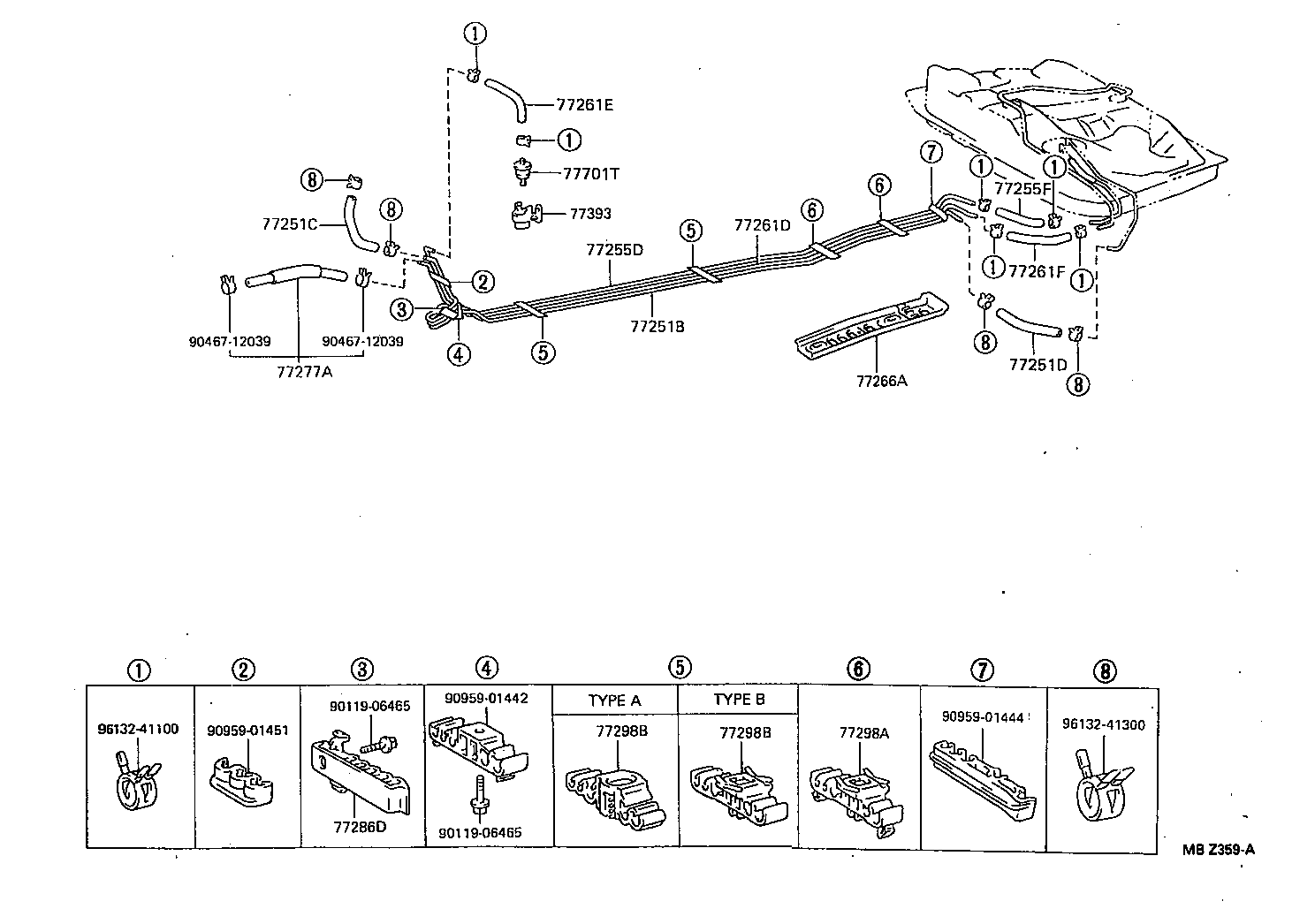 77017-12650 TUBE SUB-ASSY, FUEL AND EVAPORATION VENT product image