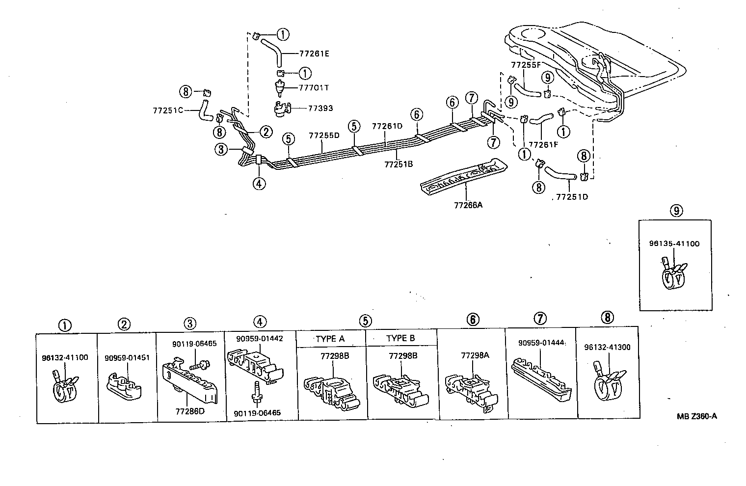 77017-12650 TUBE SUB-ASSY, FUEL AND EVAPORATION VENT product image
