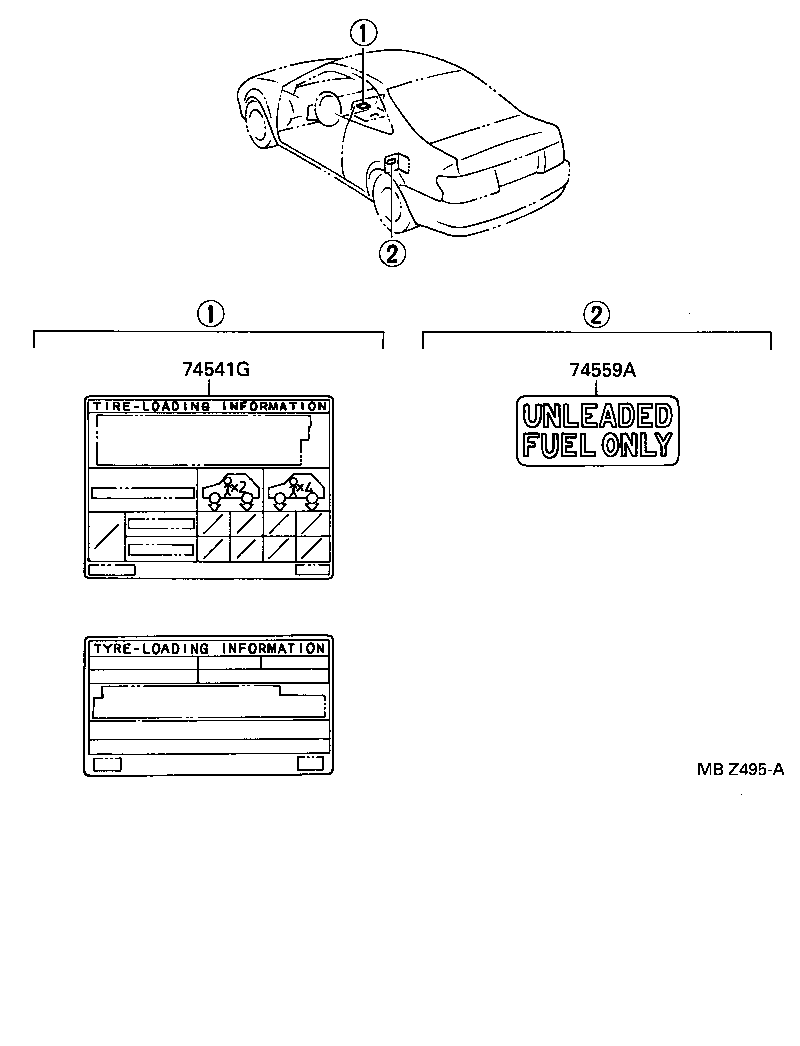 42661-16600 PLATE, SAFETY CAUTION product image