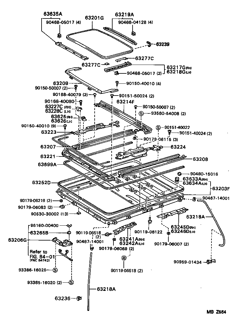 64101-33080 PANEL SUB-ASSY, UPPER BACK product image