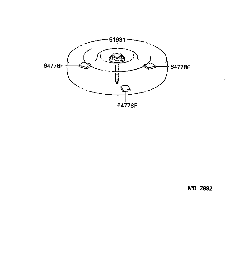 51931-30060 CARRIER, SPARE WHEEL, NO.1 product image