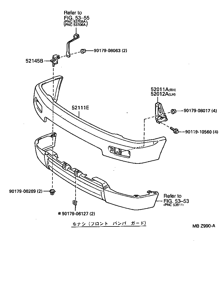 52021-35030 REINFORCEMENT SUB-ASSY, FRONT BUMPER product image